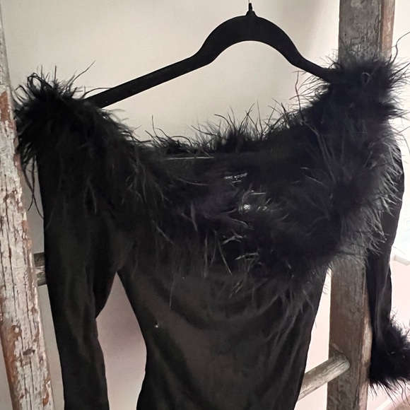 Final price Naked Wardrobe Ruffle my feathers off NWT M - Picture 3 of 8